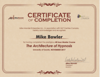 Architecture of Hypnosis Masters Program